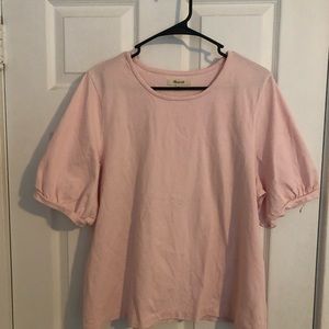 Madewell pink short sleeve